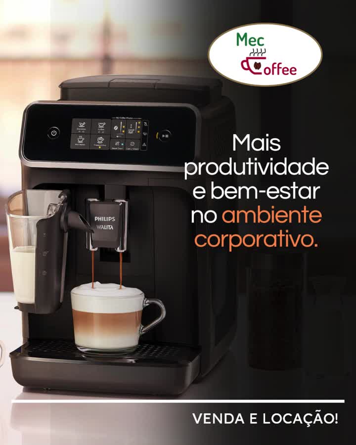 Frame de vídeo da Mec Coffee em um exemplo de anúncio ao lado de um vídeo